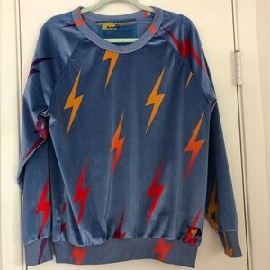 Brand new AVIATOR NATION Velvet Bolt Repeat Crew Sweatshirt